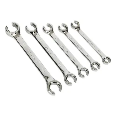 5 PACK Flare Nut Spanner Set -Compression Joint Wrench / Crow Foot Brake Spanner