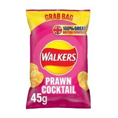 Walkers Prawn Cocktail Crisps 45g (Pack of 32)