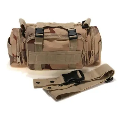 (Desert camouflage) Outdoor Sports Camouflage Backpack Rucksack Camping Hiking Waist Bag Pack