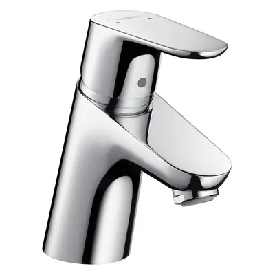 hansgrohe Focus Basin Tap Low Flow, Without Waste, Chrome, Silver, Spout height cm