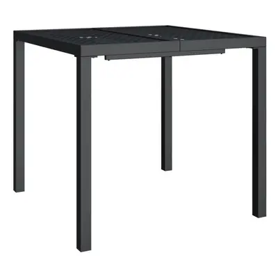 (80 x x cm) vidaXL Garden Table Outdoor Table Coffee Tea Dining Table Anthracite Steel