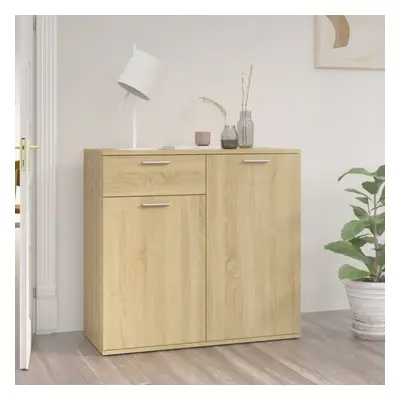 vidaXL Sideboard Sonoma Oak Engineered Wood Chest of Drawer Storage Cabinet