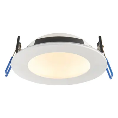 Anti-Glare Recessed IP65 Ceiling Downlight - 12W CCT LED - Matt White