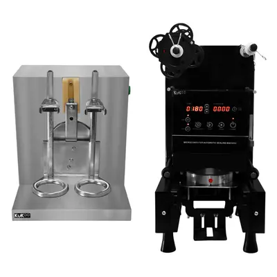 Automatic Cup Sealing Machine & Bubble Tea Shaker Double Frame