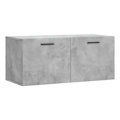 (concrete grey, x 36.5 x cm) vidaXL Wall Cabinet Storage Cabinet Display Cabinet White Engineere