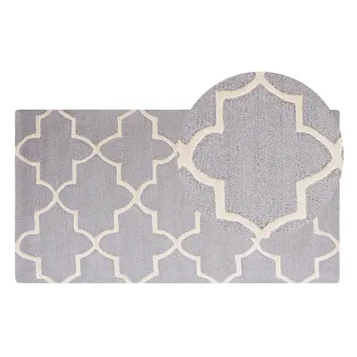 Wool Area Rug x cm Grey SILVAN