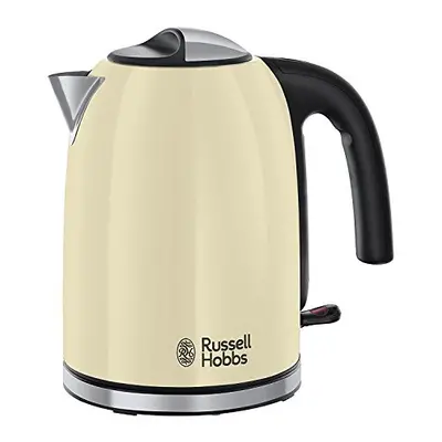 Russell Hobbs Stainless Steel Electric Kettle, 1.7 Litre, Cream