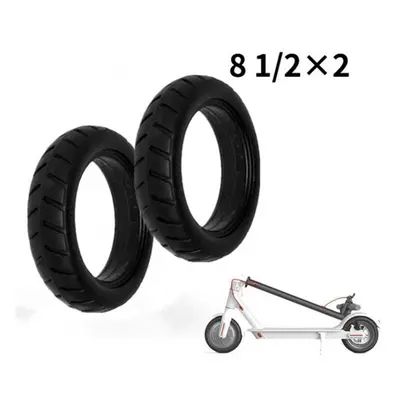 Solid Tires Xiaomi M365 Electric Scooter 1/2x2 Solid Anti-Slip Front Rear Replacement Tires