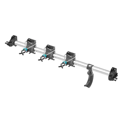 Tool Rack Plus: Wall-mounted rack for home and garden tools, 78Â cm wide, 60Â kg maximum weight,