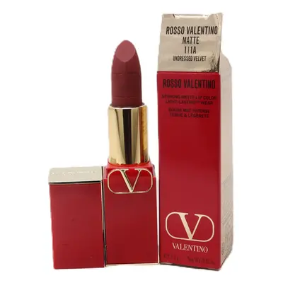 (111A Undressed Velvet (Matte)) Valentino Rosso Valentino Satin Lip Colour 0.12oz/3.4g New With 