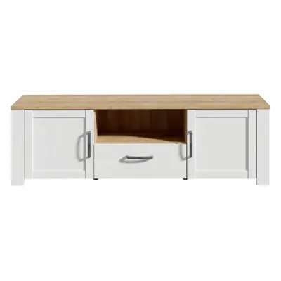 Bohol TV Unit in Riviera Oak/White