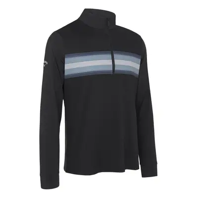 (M, Caviar) Callaway Golf Mens Quarter Zip Engineered Recycled Fabric Sweater