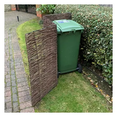 Trash Can Fence Wicker Privacy Fence