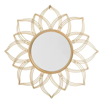 Wall Mirror MILLY cm cm Metal Gold