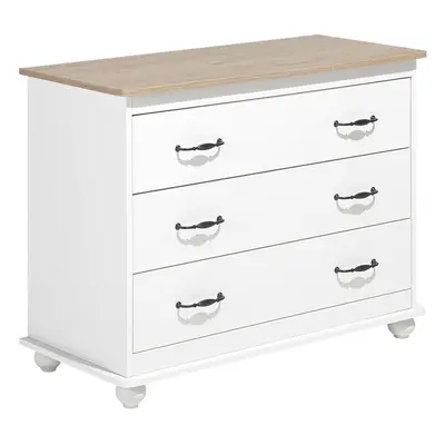 3 Drawer Chest EVERETT White