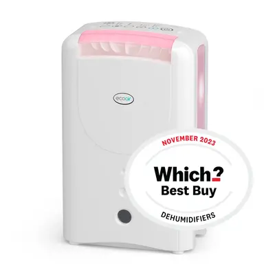 EcoAir DD1 Classic MK6 Pink 7.5L/Day Dehumidifier with Ioniser