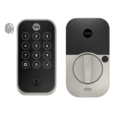 Yale Assure Lock Touch (New) - Fingerprint Keypad Door Lock - Satin Nickel - YRD420-F-BLE-619