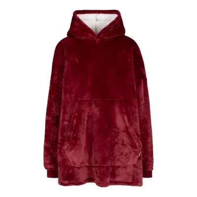 (One Size, Dark Cherry) Trespass Unisex Adult Cosiness Oversized Hoodie Blanket