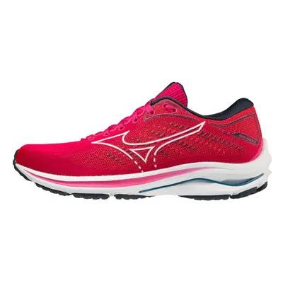 (6 UK) Mizuno Wave Rider Women's Road Running Shoes, PinkP/Wht/MoroccanB