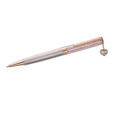 Swarovski Crystalline ballpoint Heart pen Pink, Rose Gold-tone plated