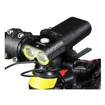 1600LM 5000mAh Bike Headlight Aluminum Alloy IPX6 Waterproof USB Charging Modes Lights Power Ban