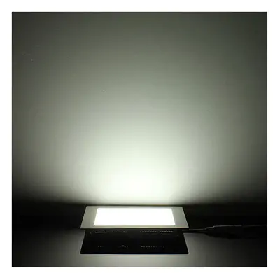 (White) Dimmable Ultra Thin 9W LED Ceiling Square Panel Down Light Lamp