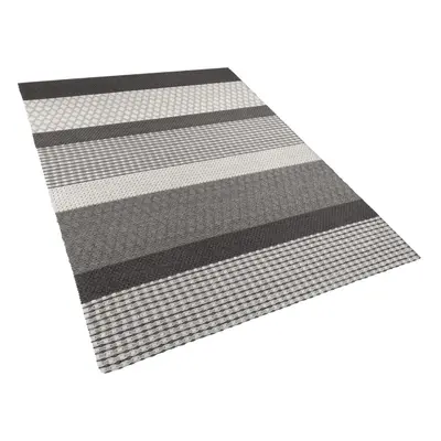 Wool Area Rug x cm Grey ZEYNE