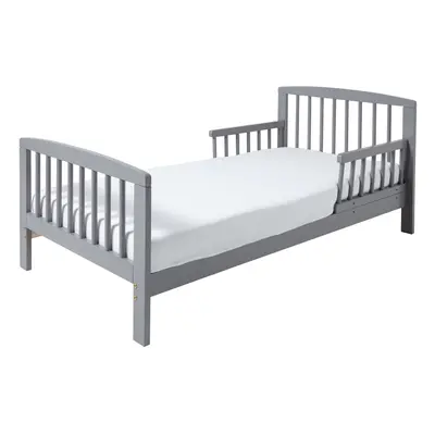 Sydney Grey Toddler Bed with Safety Side Rails | Solid Pine Wood