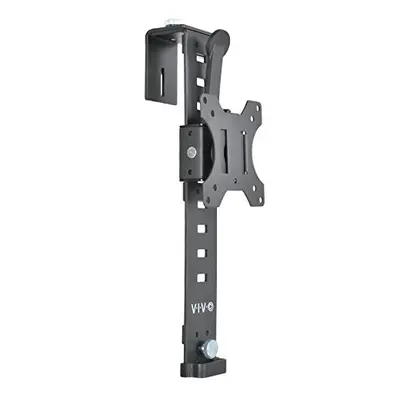 VIVO Black Office Cubicle Bracket VESA Monitor Mount Stand Hanger Attachment Adjustable Clamp fo