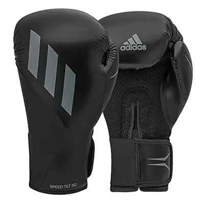 adidas Mens Tilt Boxing Gloves Black/Grey 16oz EU