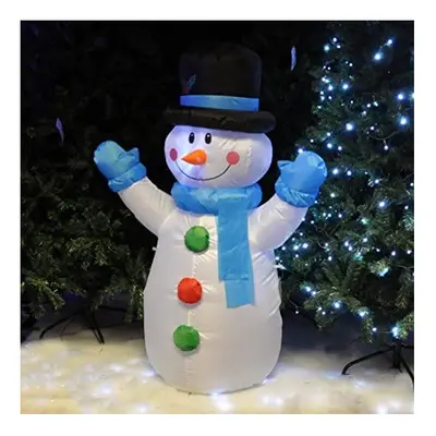 4Ft Snowman LED Christmas Inflatable LED Light 3Pin UK Plug