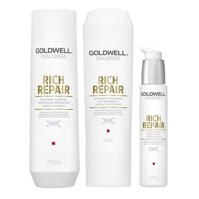 Goldwell Dualsenses Rich Repair Shampoo 250ml, Conditioner 200ml and Effects Serum 100ml