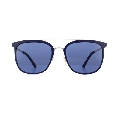 Police Sunglasses SPL568 Edge 0SNF Matte Gunmetal Blue Blue