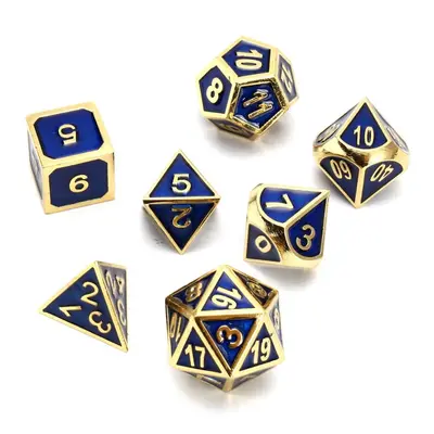 Antique Color Solid Metal Heavy Dice Set Polyhedral Role Playing Games Gadget RPG