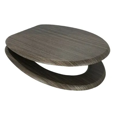 Dark Beech MDF Wood Toilet Seat