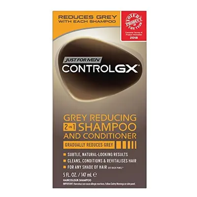 Just For Men Control GX in Grey Reducing Shampoo and Conditioner, Fluid Ounce