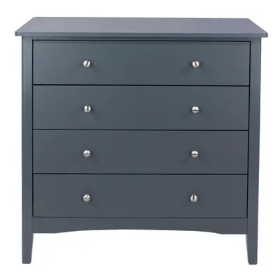 Chest of Drawers Drawer Bedroom Storage Metal Handles Runners Midnight Blue