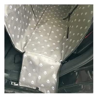 (Grey, 130x150x38cM) Pet Dog Car Seat Mat