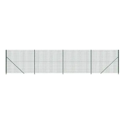 (green, 1.8 x m) vidaXL Wire Mesh Fence Garden Wire Fencing Mesh with Flange Anthracite 2x25 m