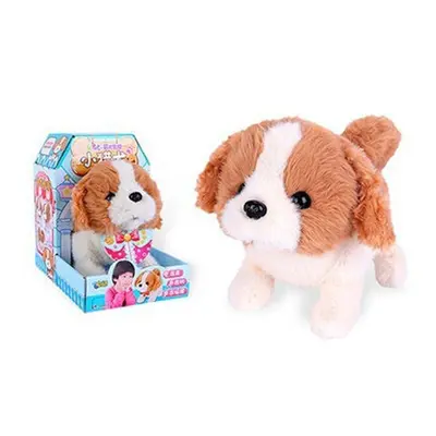 (Q013) Cute Electronic Plush Stuffed Walking Tail Shaking Barking Pet Dog Toy for Kids Developme