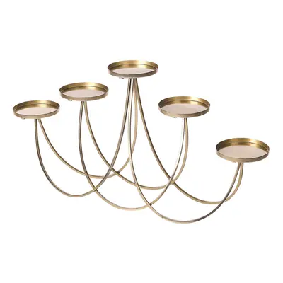 Candle Holder BUARAN Metal Gold