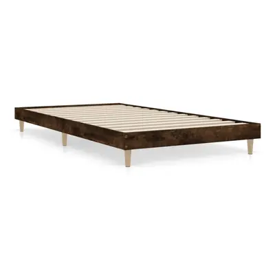 (smoked oak, x cm) vidaXL Bed Frame Home Bedroom Bed Base Bedstead Platform Bed Engineered Wood