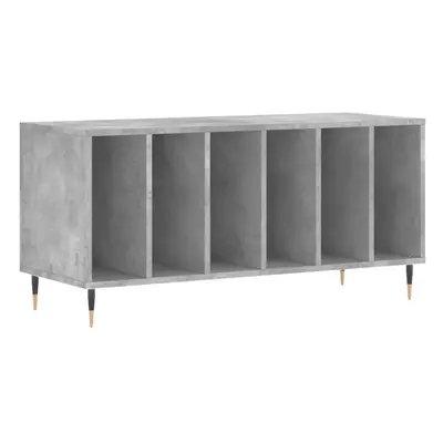 (concrete grey) vidaXL Record Cabinet Record Storage Cabinet High Gloss White Engineered Wood