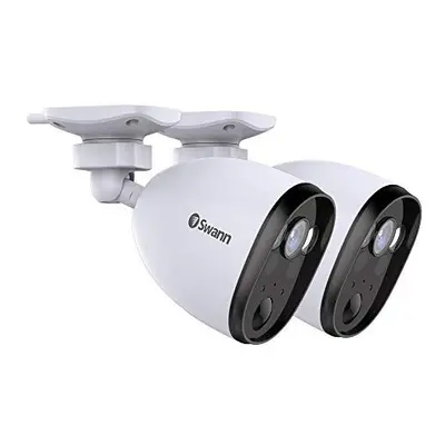 Swann Spotlight Motion Security Camera with 2-Way Audio - Twin Pack