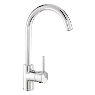 Side Single Lever Tap with Swan Neck Spout Chrome - TC57CH of CDA