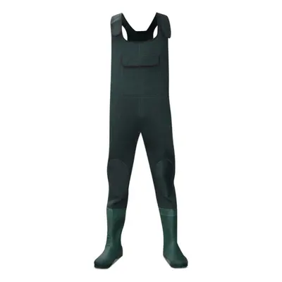 (UK10 EU44, Green) Dirt Boot 100% Waterproof Neoprene Chest Waders