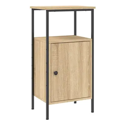 (sonoma oak) vidaXL Bedside Cabinet Side Bed Table Nightstand Sonoma Oak Engineered Wood