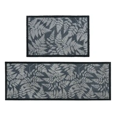 JVL Mega Machine Washable Doormat and Runner, FernÂ