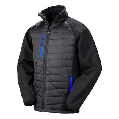 (3XL, Black/Royal Blue) Result Womens/Ladies Compass Soft Shell Jacket