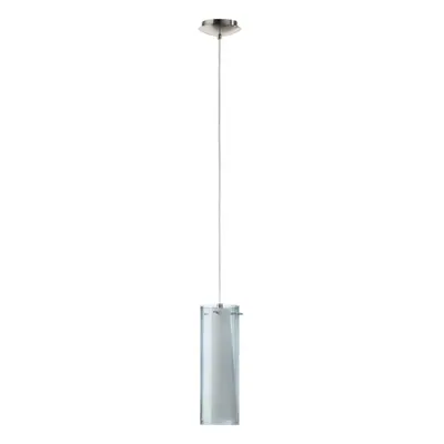 Pendant Ceiling Light Satin Nickel Black White Smoked Opal Matt Bulb E27 1x60W